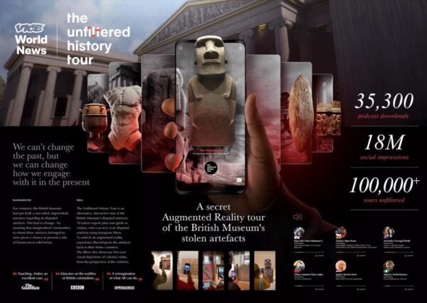 Партизанский тур по похищенным артефактам в Британском музее — Гран-при Radio & Audio Lions